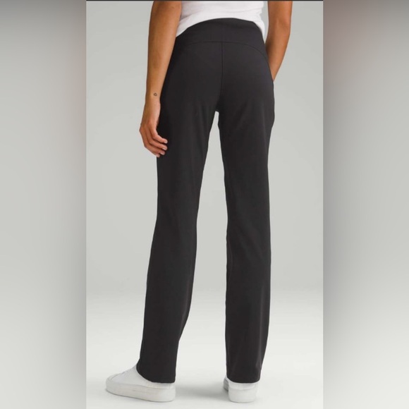 Lululemon Smooth Fit Pull-on High-rise Pant - Black 8 TALL - Picture 2 of 8